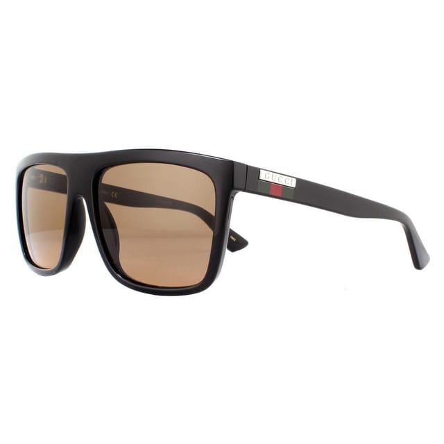 Gucci Gucci Men's Square Black Brown GG0748S Sunglasses - 2
