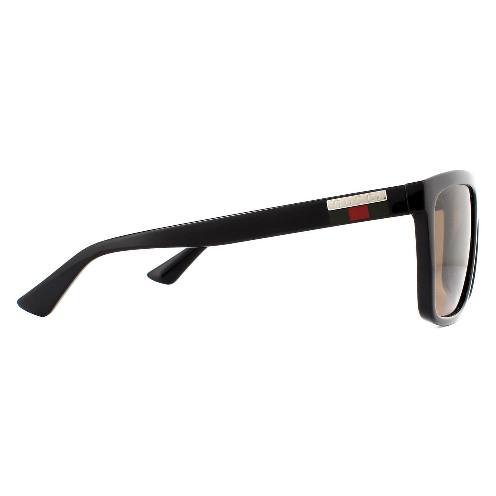 Gucci Gucci Men's Square Black Brown GG0748S Sunglasses - 4