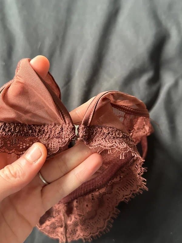 ASOS ASOS Brown Front Clip Lace Bralette Size 12