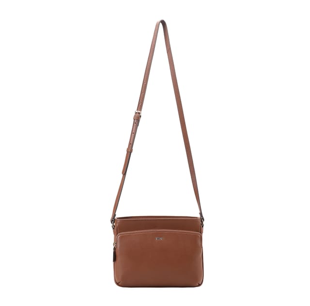 Paul Costelloe Paul Costelloe Women's Loudias Leather Cross Body Bag in Tan - 2