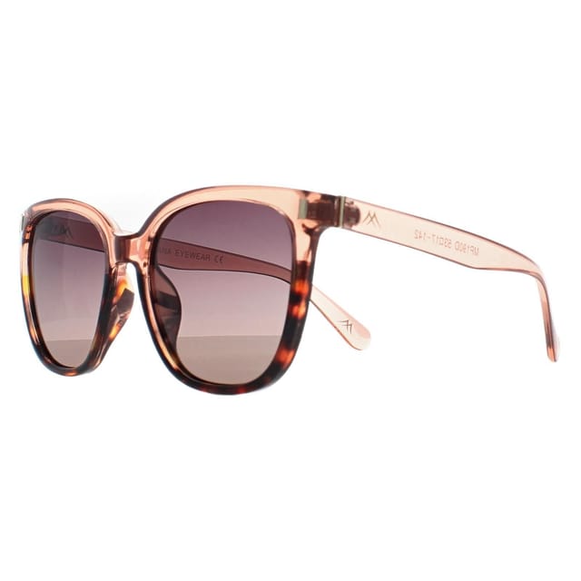 montana montana Women's Butterfly Shiny Clear Pink Turtle Grey Pink Gradient Polarized MP190 - 2
