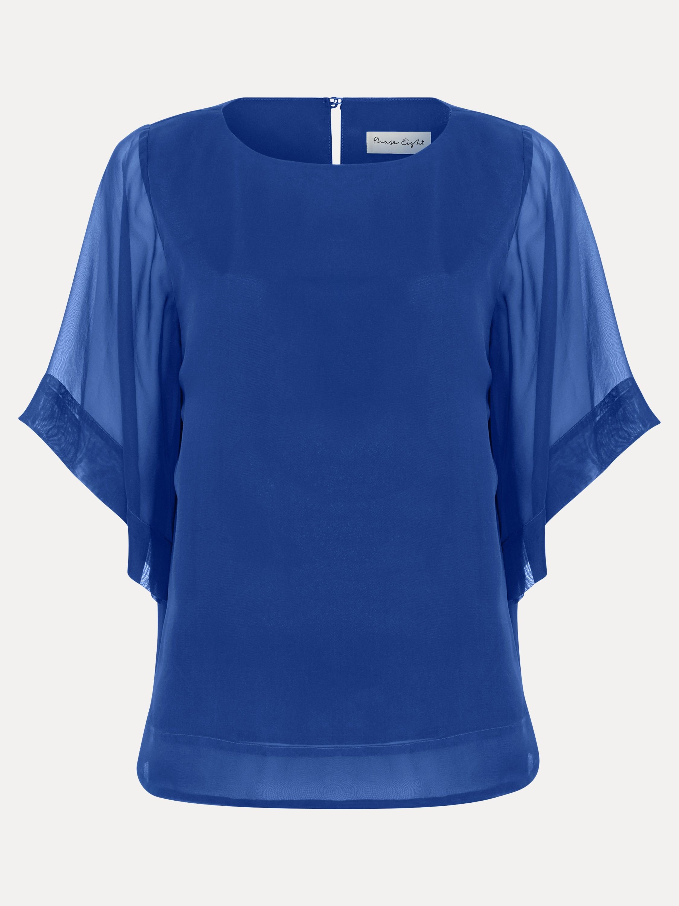 Phase Eight Phase Eight Women's Florence Silk Blouse in Royal - 2