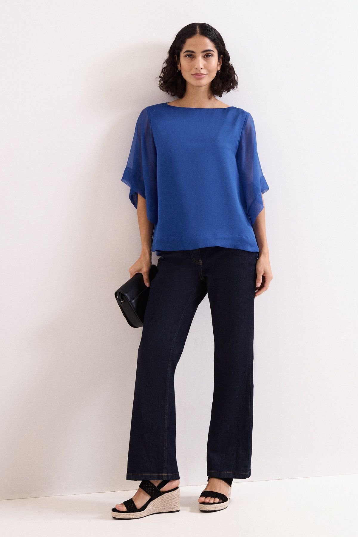 Phase Eight Phase Eight Women's Florence Silk Blouse in Royal - 3