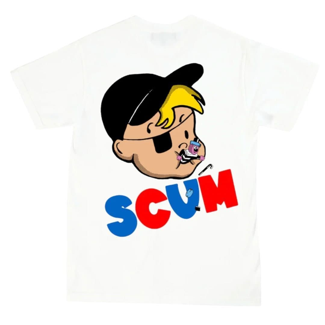 Scum Scum Men's Chew Chew T-Shirt - White