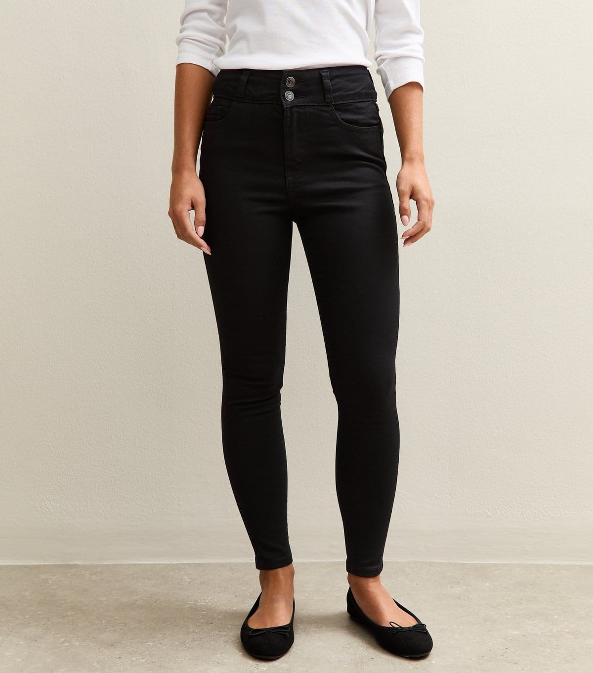 New Look Women's Petite Stay Black Lift & Shape High Waist Yazmin Skinny Jeans New Look - 4