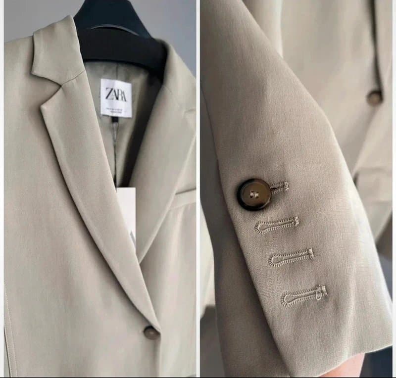 Zara Zara double breasted blazer oversized