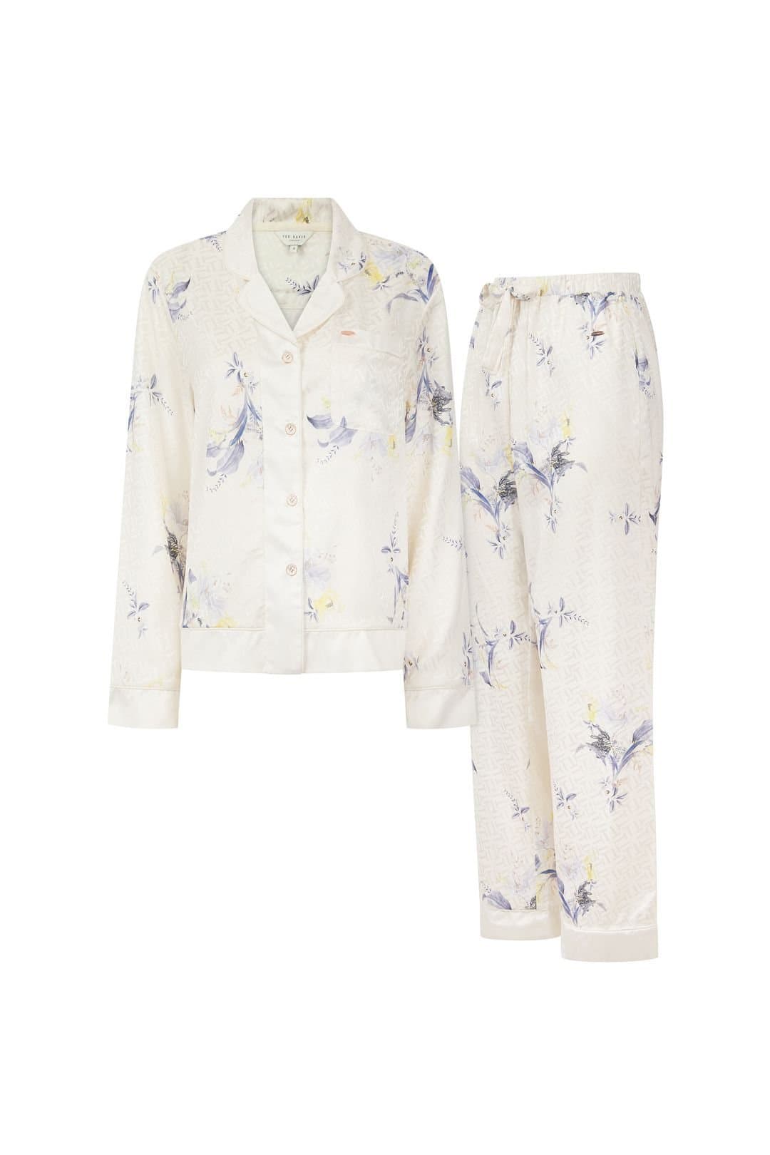 Ted Baker Ted Baker Women's Sky Printed Satin Pyjama Set Whisper White