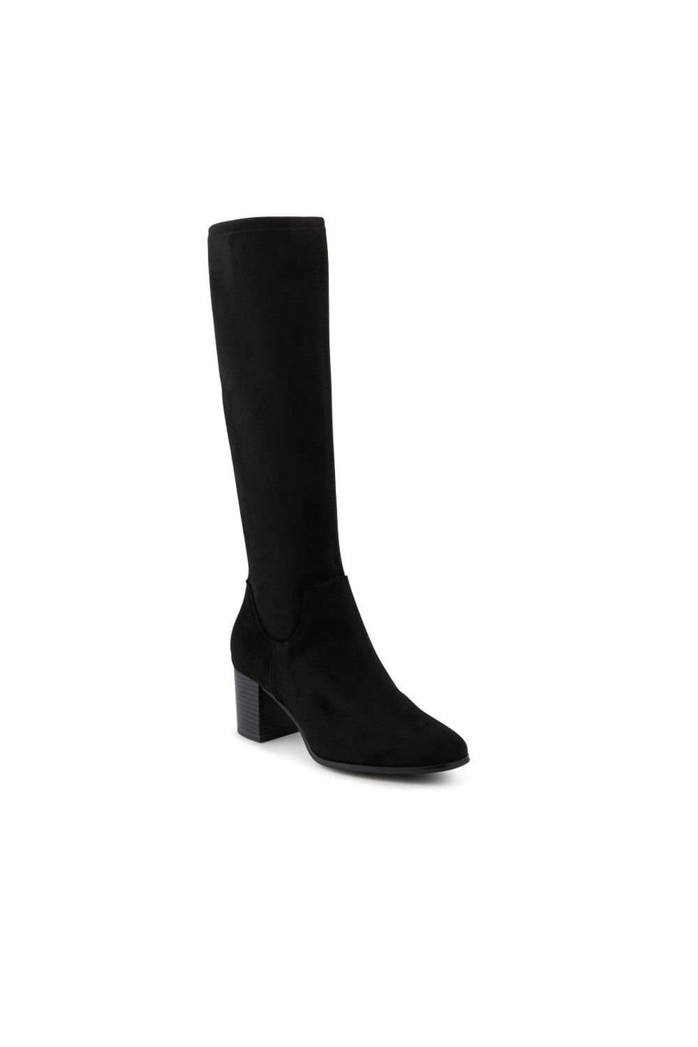 Jones Bootmaker Jones Bootmaker Women's Calissa Cushioned Zip Up Long Boots in Black