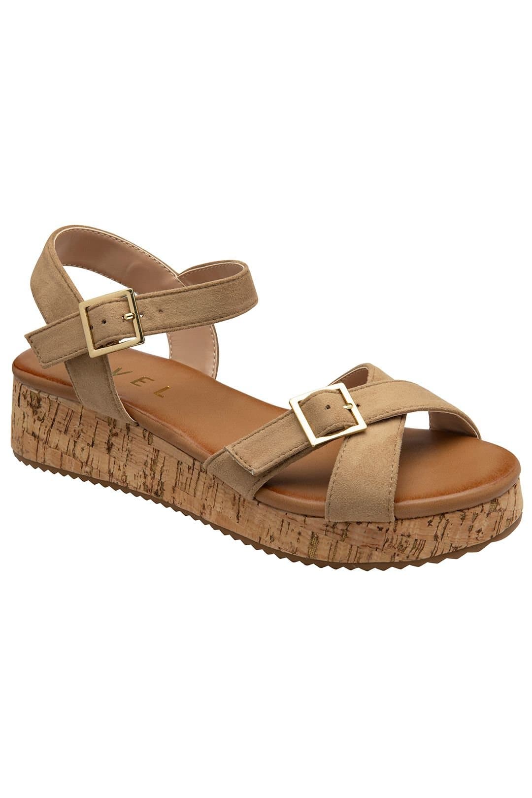 Ravel Ravel Women's 'Eals' Platform Sandals in Beige