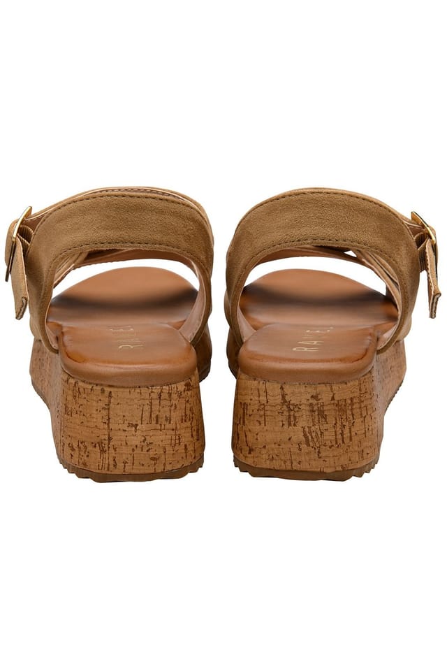 Ravel Ravel Women's 'Eals' Platform Sandals in Beige - 3