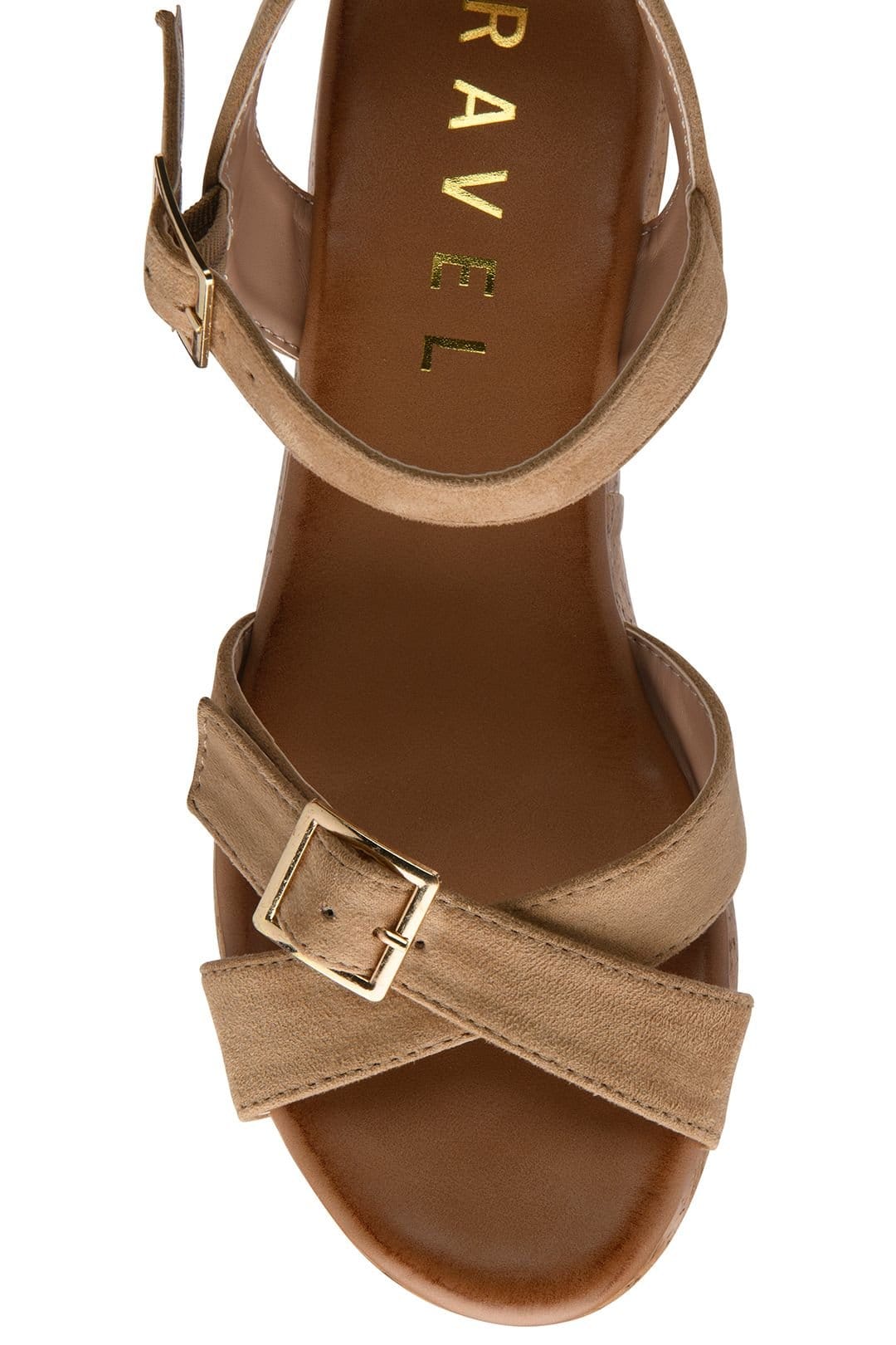 Ravel Ravel Women's 'Eals' Platform Sandals in Beige - 4