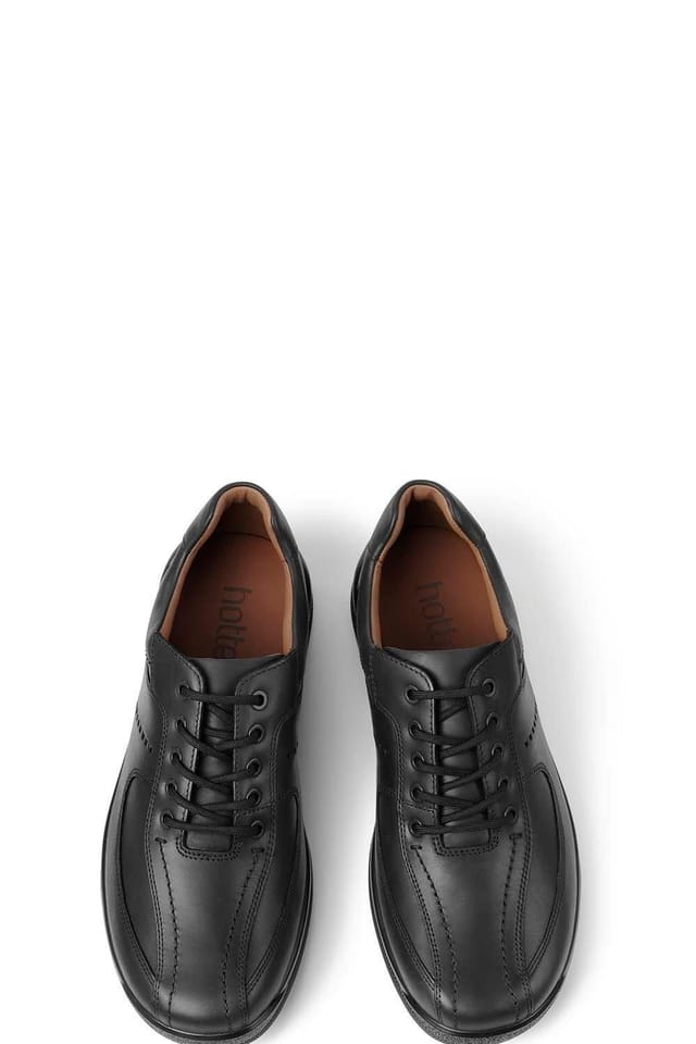 Hotter Hotter Men's 'Lance' Lace-Up Shoe in Jet Black - 3