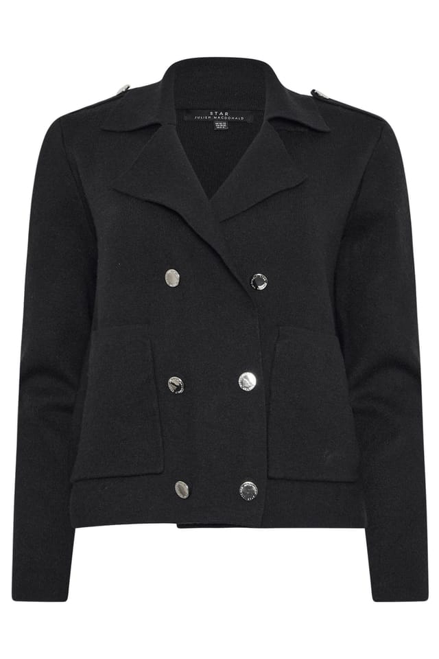 Star By Julien Macdonald Star by Julien Macdonald Women's Military Button Cardigan in Black - 2