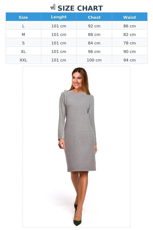 Love Lace Love Lace Women's Everyday Smooth Cotton Knit Midi Dress in Grey - 3