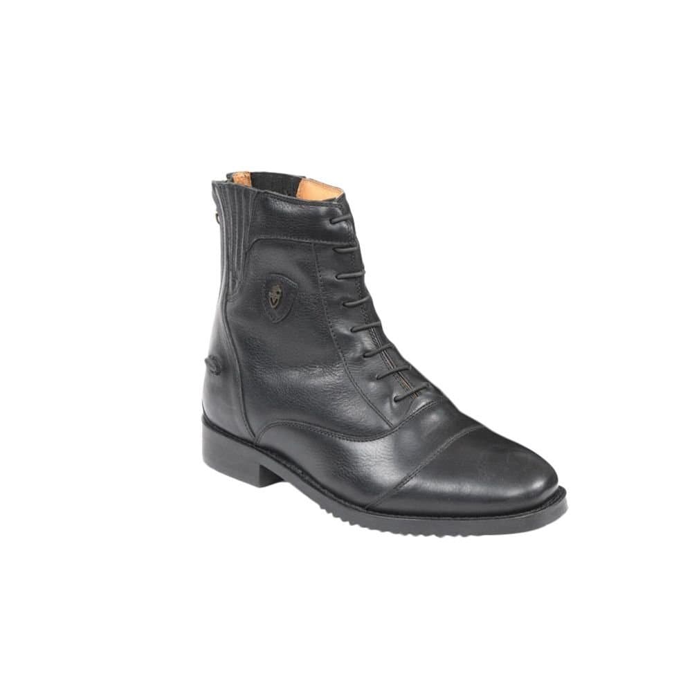 Moretta Moretta Women's Teresa Lace Leather Paddock Boots in Black