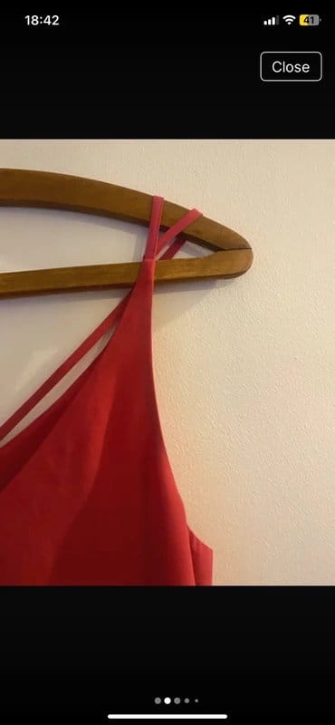 Topshop Fuschia Pink Strappy Lightweight Cami Blouse Top Sz 10