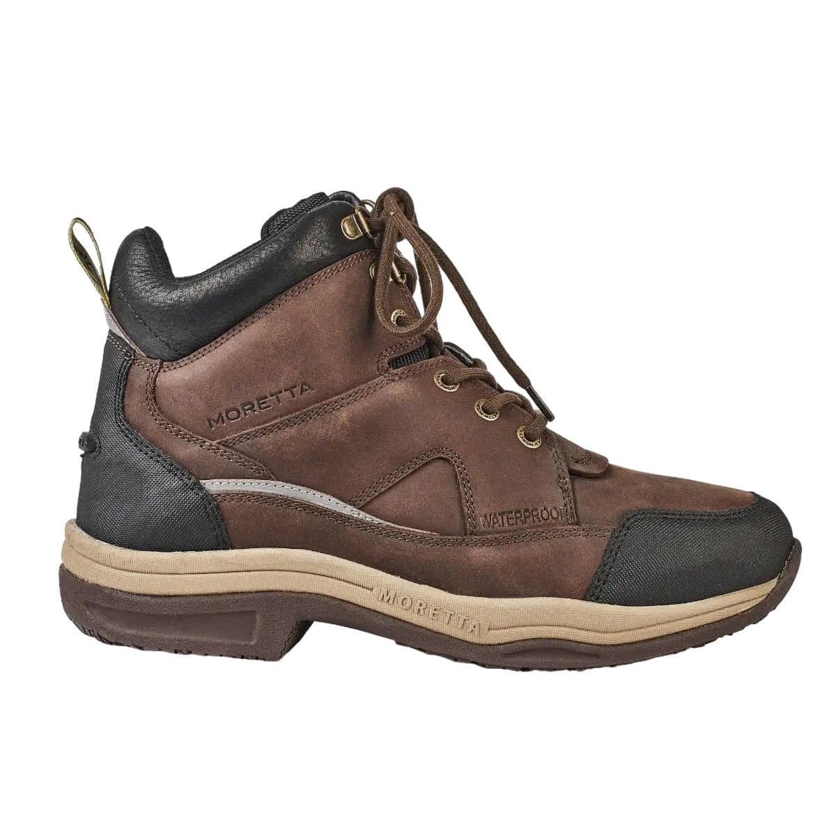 Moretta Moretta Women's Buffalo Leather Ankle Boots in Brown