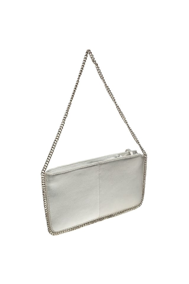 Pure Luxuries London Pure Luxuries London Women's 'Adelaide' Leather Evening Bag in Silver - 2