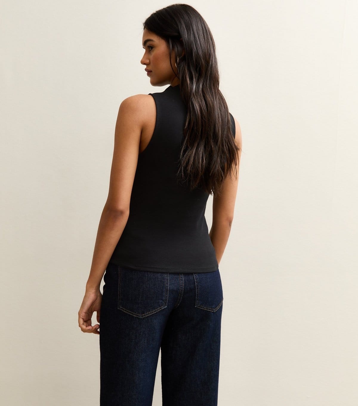 New Look Women's Black Grown On Neck Vest New Look - 4