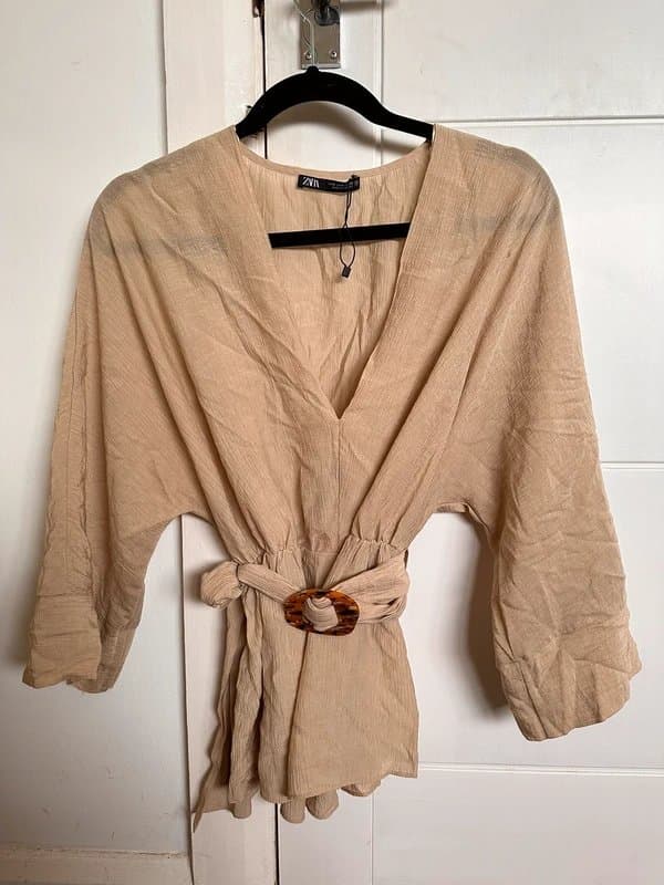 Zara Zara Beach Summer Top S w belt included