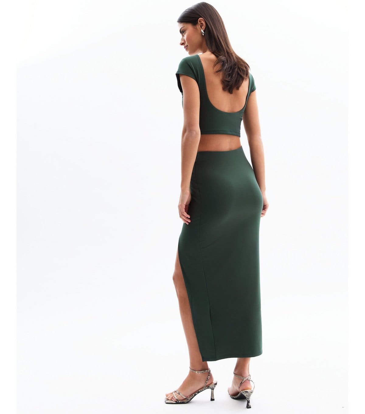 New Look Women's Khaki Knot Side Midi Skirt New Look - 4