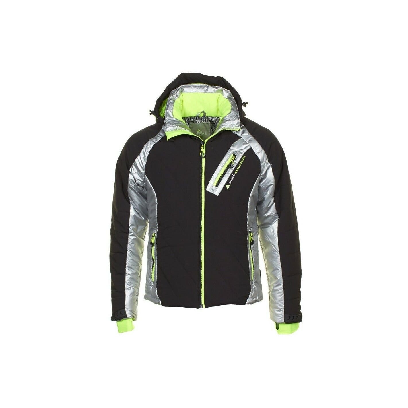 Peak Mountain Men's Ski Jacket in Black