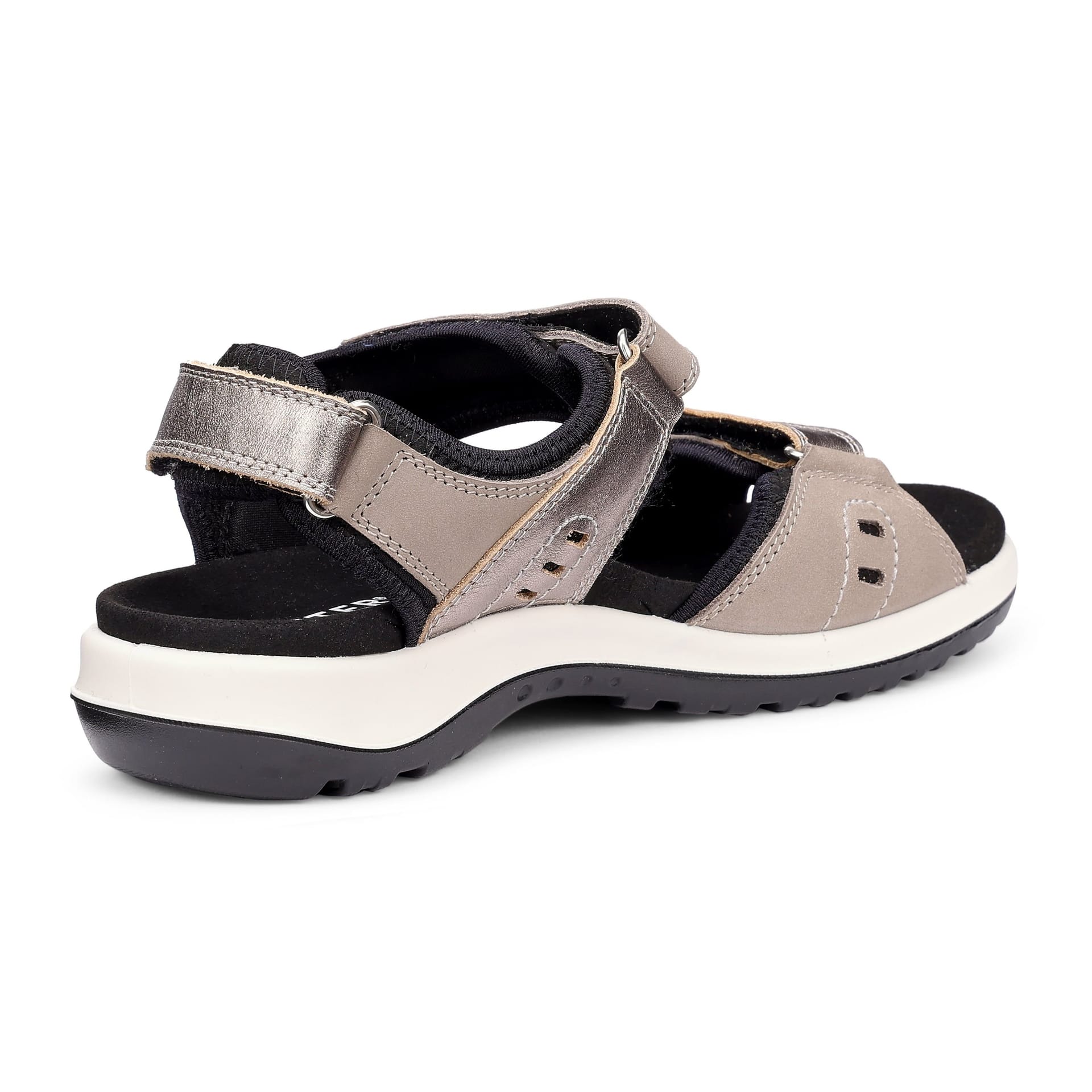 Hotter Hotter Women's Extra Wide 'Walk II' Sandals in Mid Grey - 4