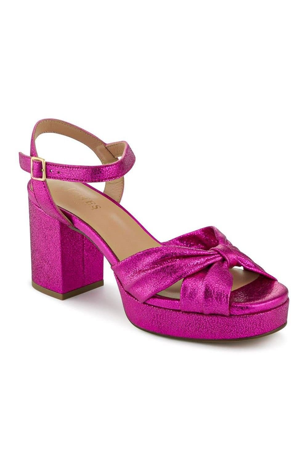 Jones Bootmaker Jones Bootmaker Women's Imani Leather High Heel Shoes in Pink