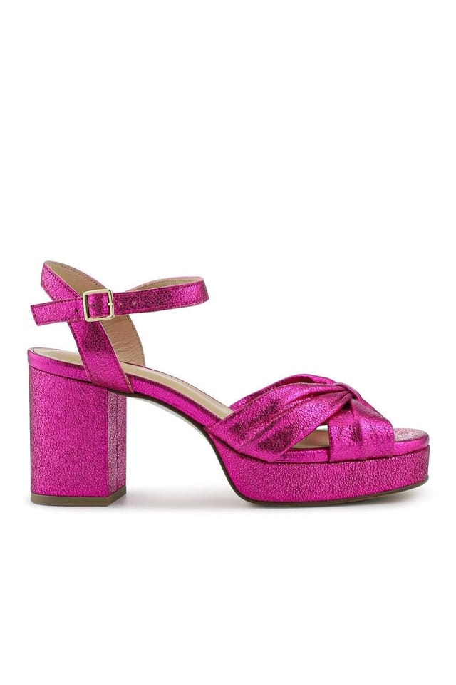 Jones Bootmaker Jones Bootmaker Women's Imani Leather High Heel Shoes in Pink - 2