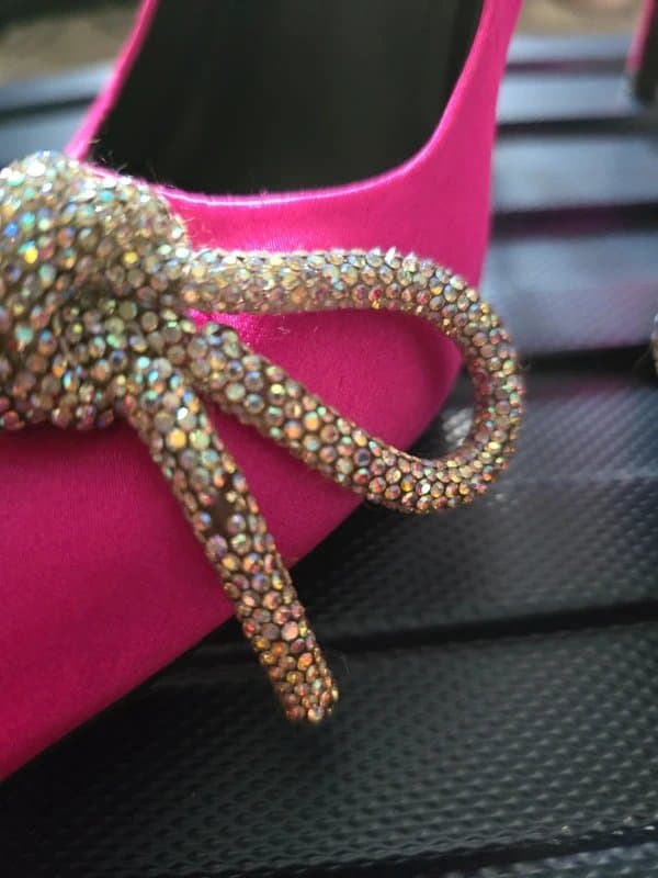 Bershka Bershka satin pink shoes