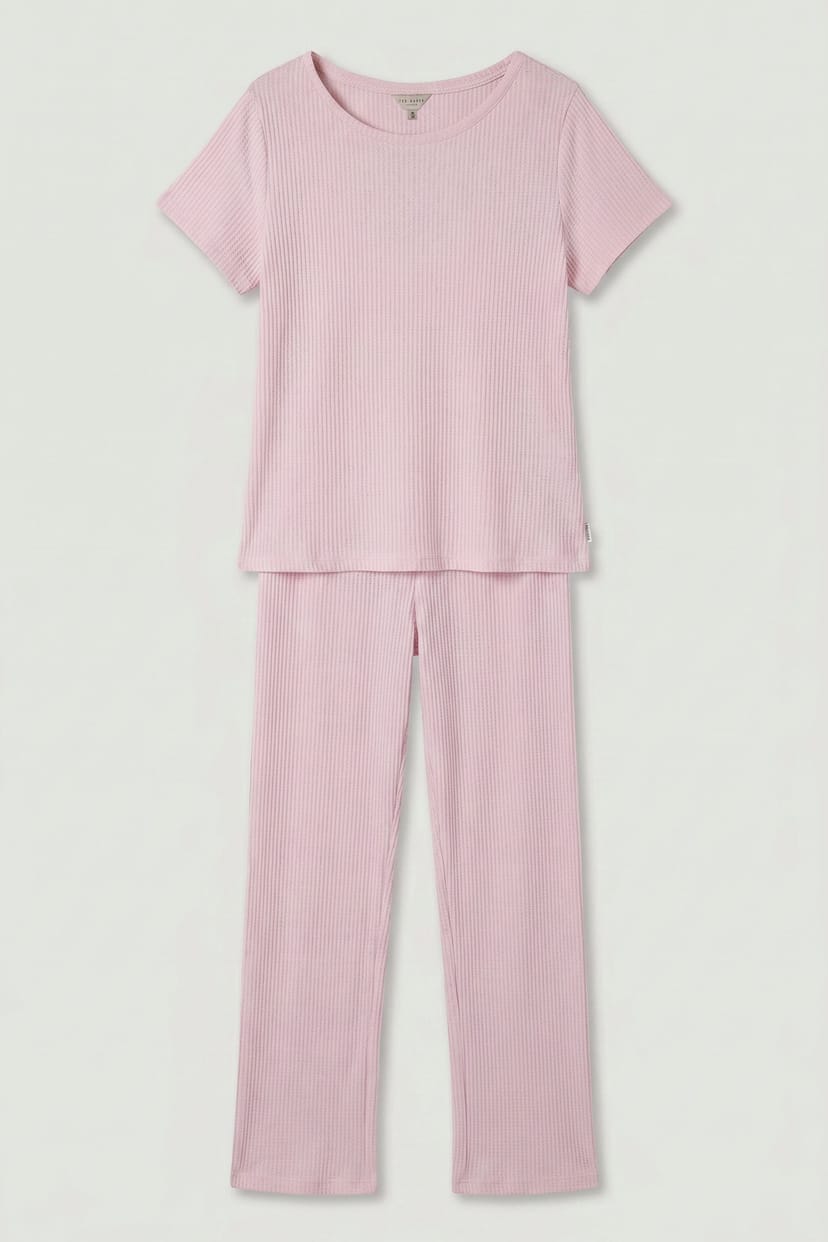 Ted Baker Ted Baker Women's Short Sleeve Jersey Pj Set Rose Shadow in Pink - 1