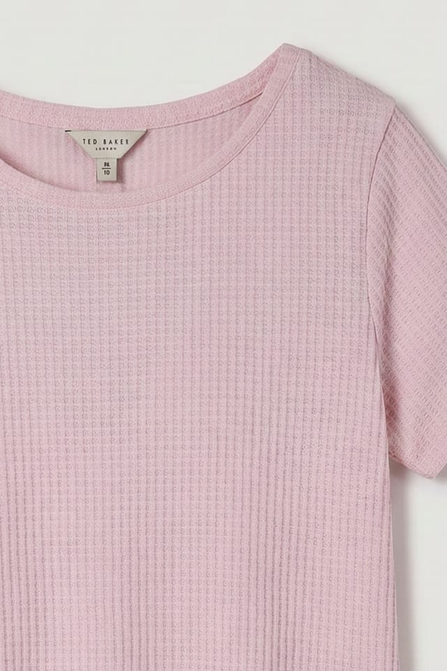 Ted Baker Ted Baker Women's Short Sleeve Jersey Pj Set Rose Shadow in Pink - 3