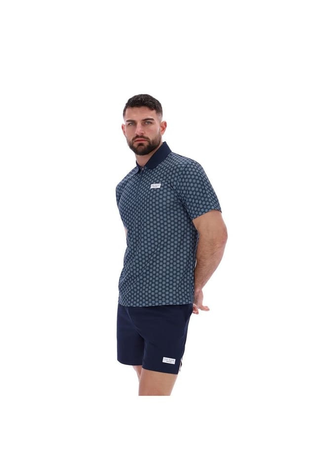 Ted Baker Ted Baker Men's Jayden Printed Tennis Polo Shirt in Navy - 3
