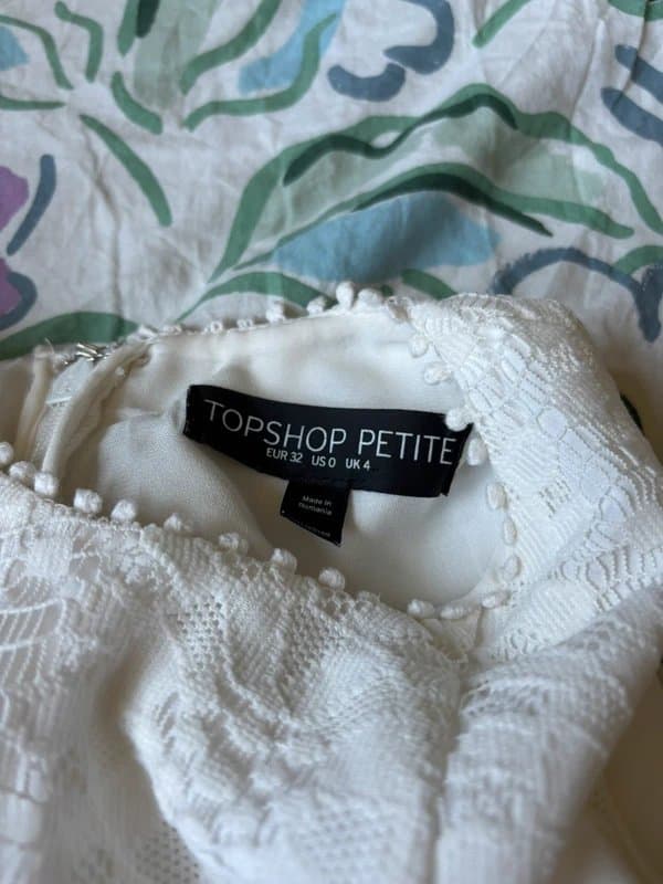 Topshop Topshop white lace dress