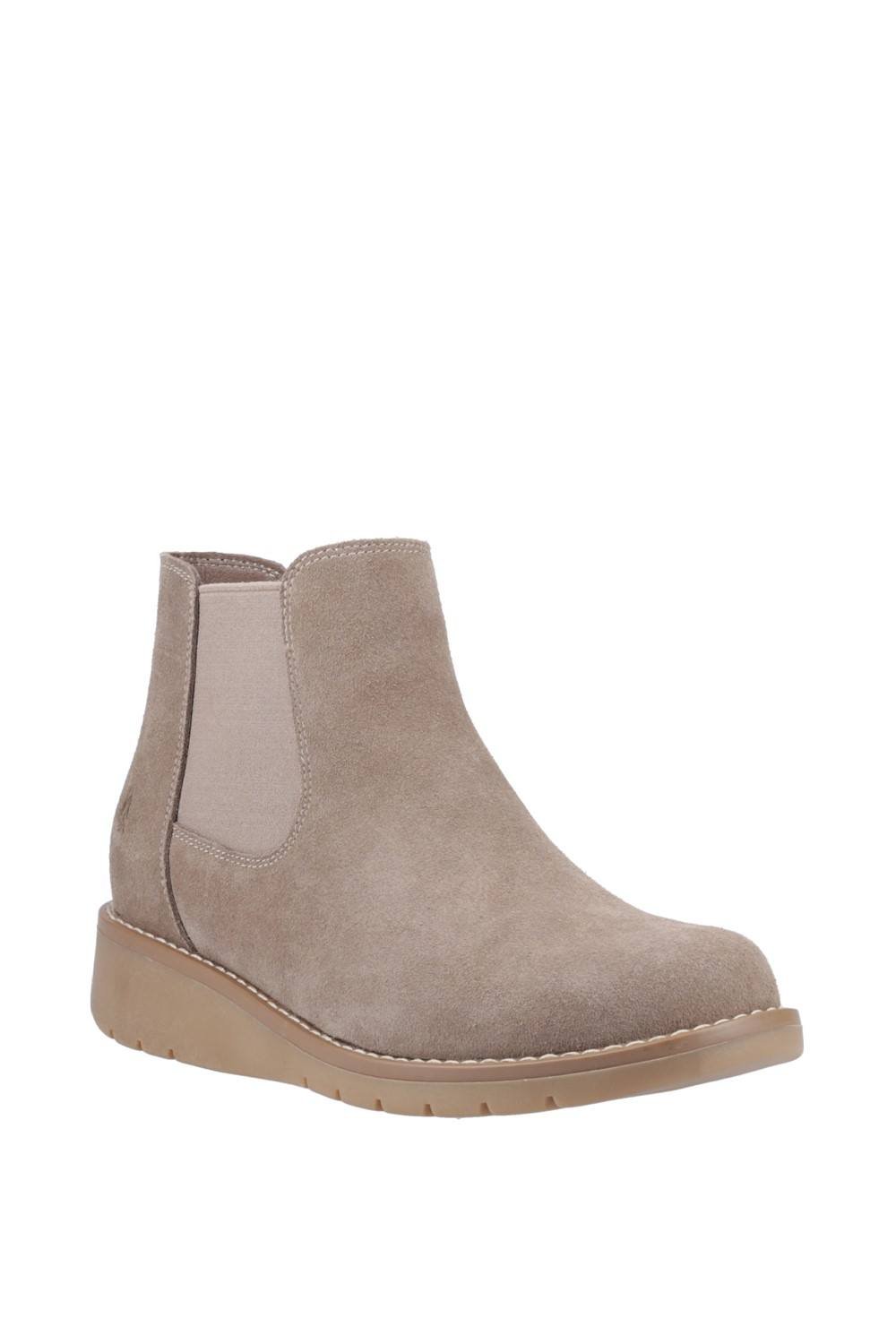 Hush Puppies Hush Puppies Women's Leonie Suede Boot in Taupe - 4