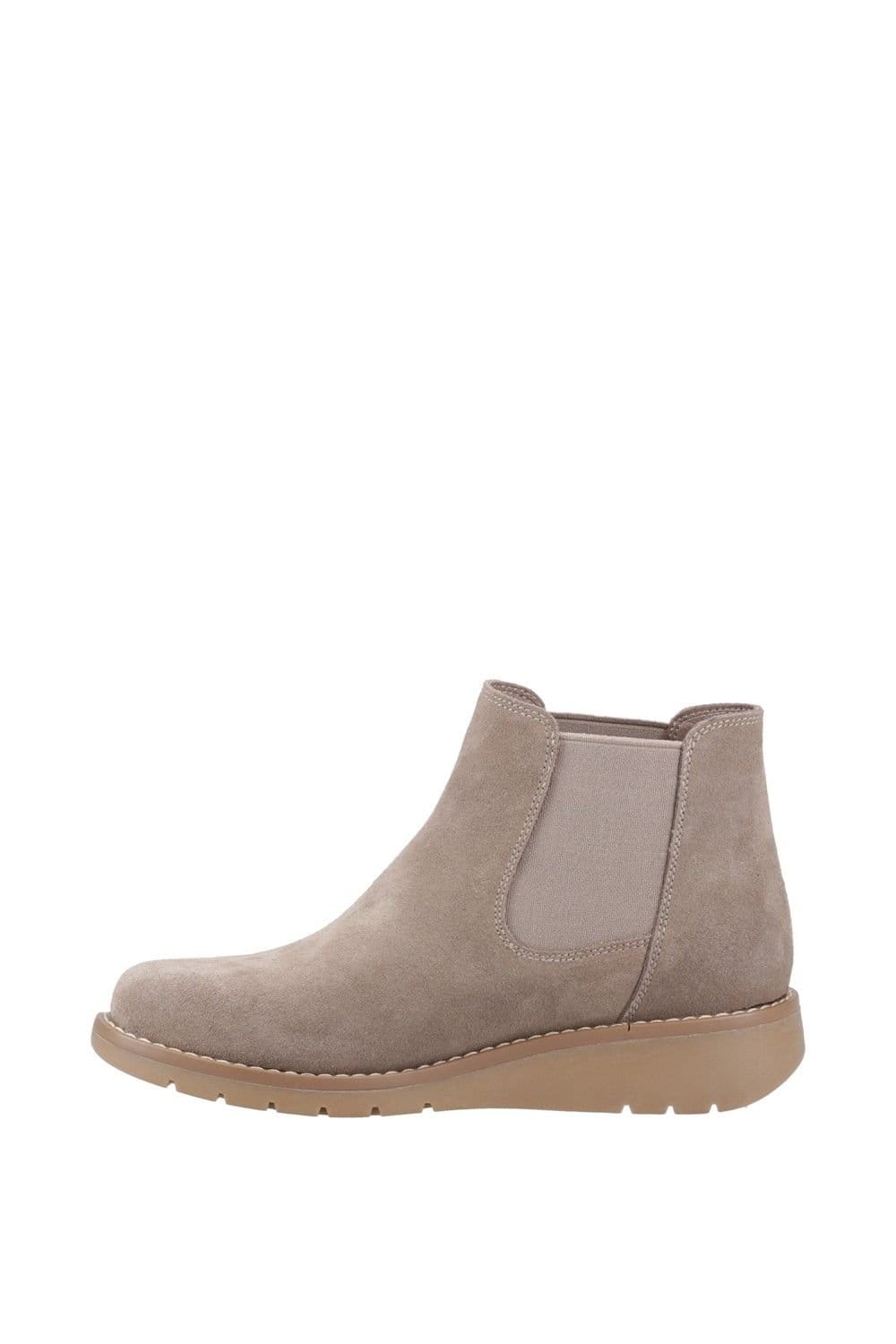 Hush Puppies Hush Puppies Women's Leonie Suede Boot in Taupe - 4