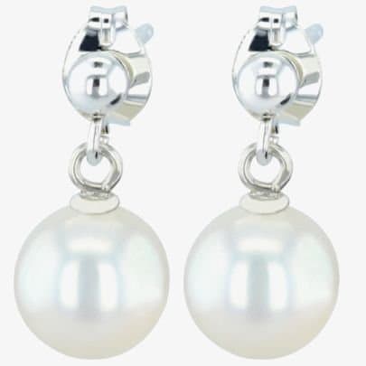 T.H.Baker T.H.Baker White Freshwater Pearl Drop Earrings