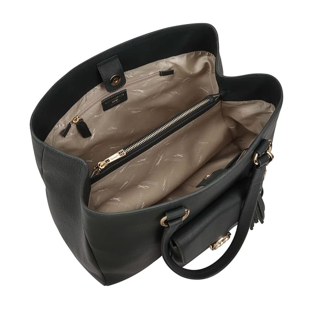 Paul Costelloe Paul Costelloe Women's Shebelle Leather Shoulder Bag in Dark Green - 3