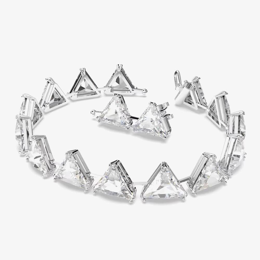 Swarovski Swarovski Women's Millenia Triangle Crystal Bracelet 5600864 in Silver - 2
