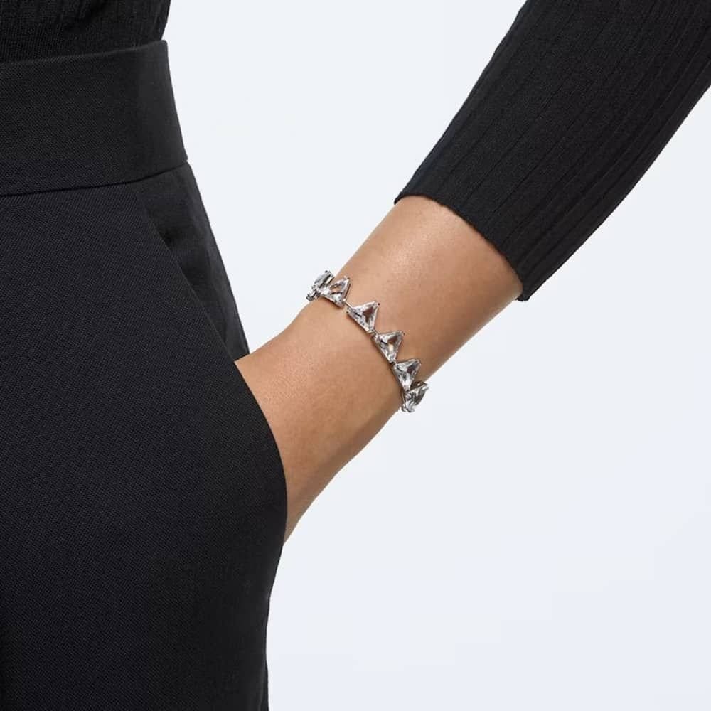 Swarovski Swarovski Women's Millenia Triangle Crystal Bracelet 5600864 in Silver - 4