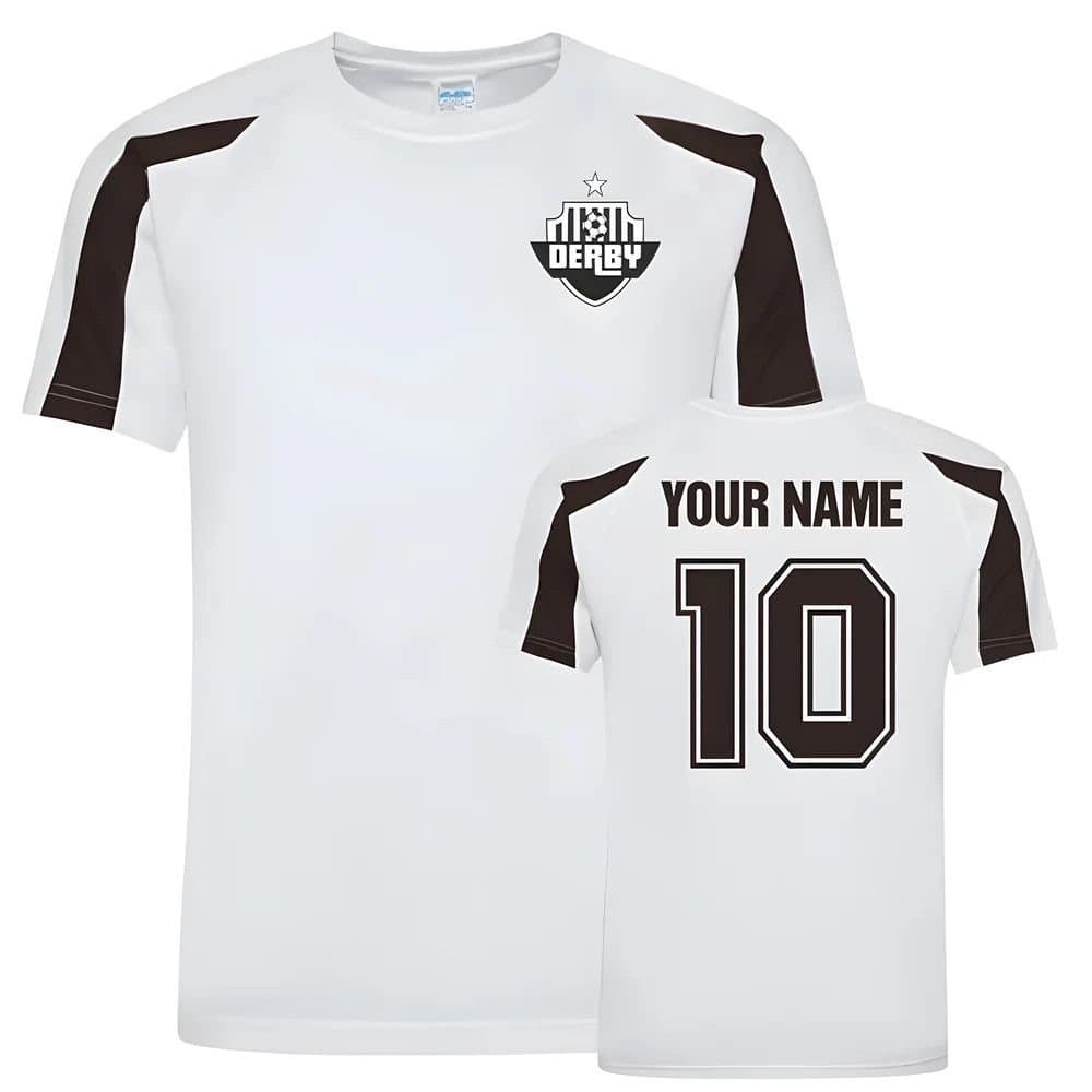 Derby County Derby County Men's Personalised Your Name County Sports Training Jersey White