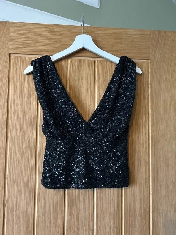 ASOS Sequin crop top
