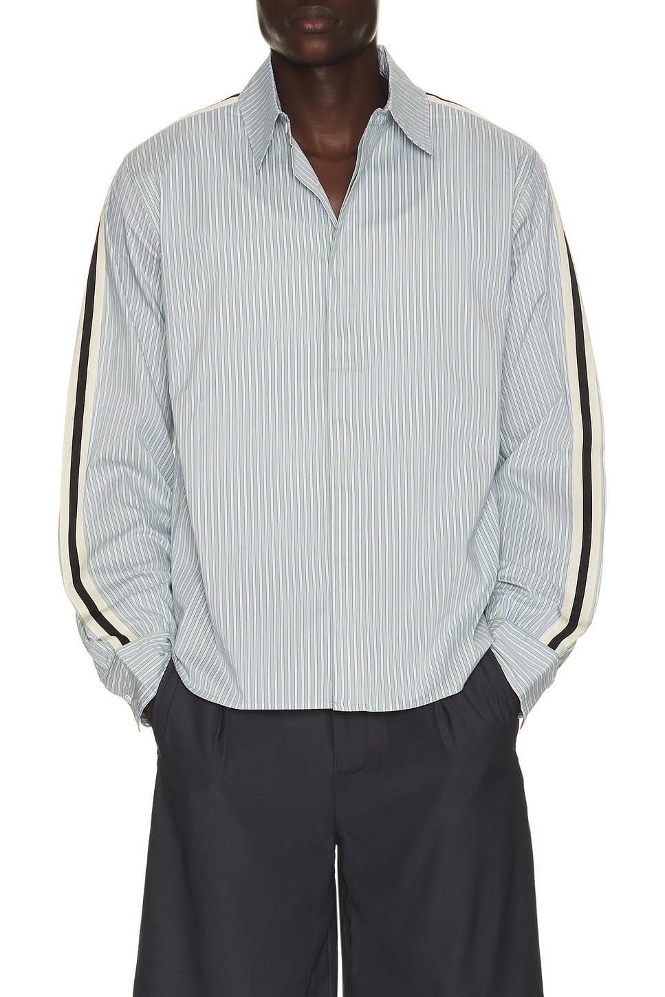 revolve Woven Panel Business Shirt