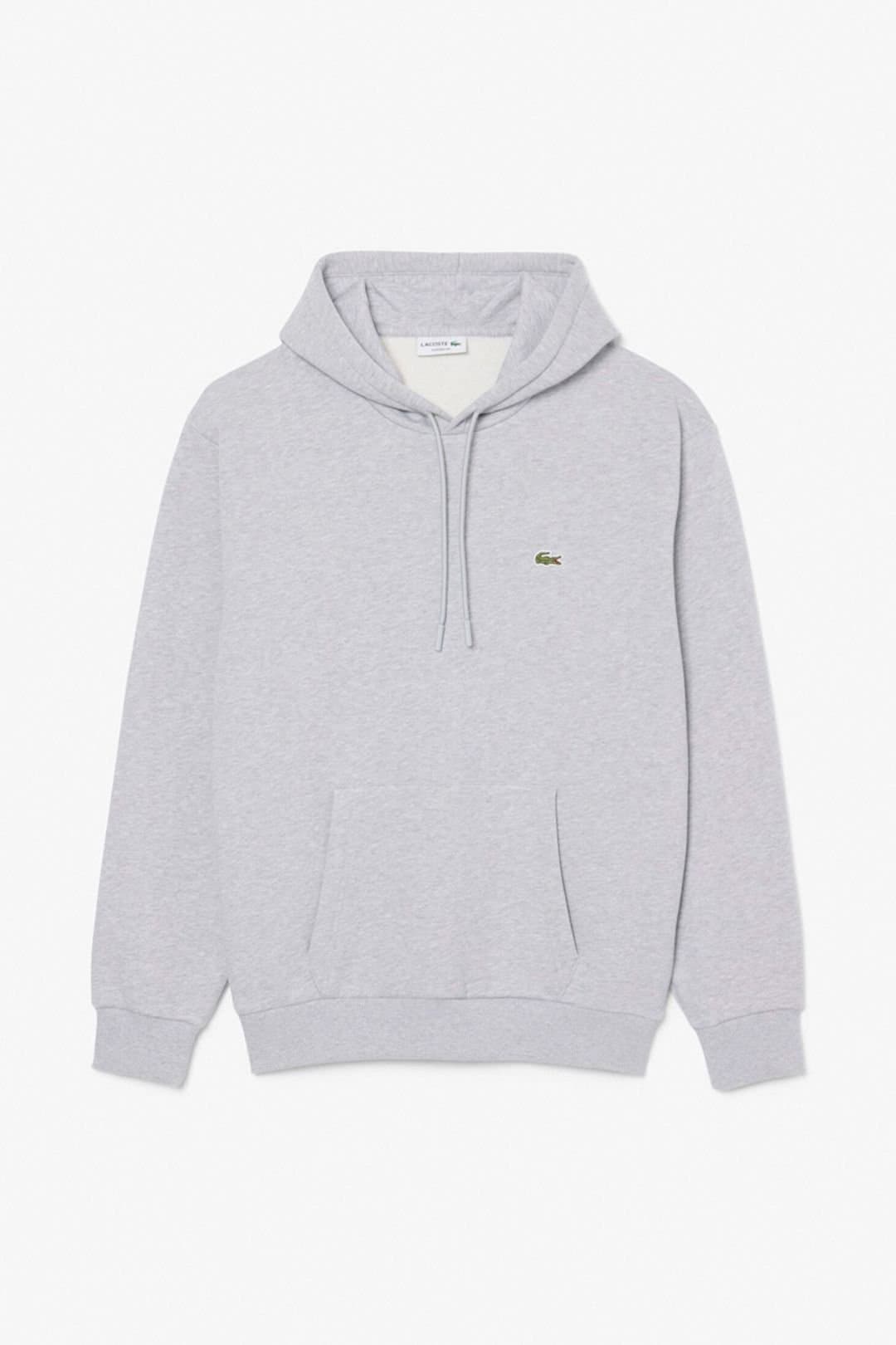 Lacoste Lacoste Men's Hoodie Silver Chine in Grey
