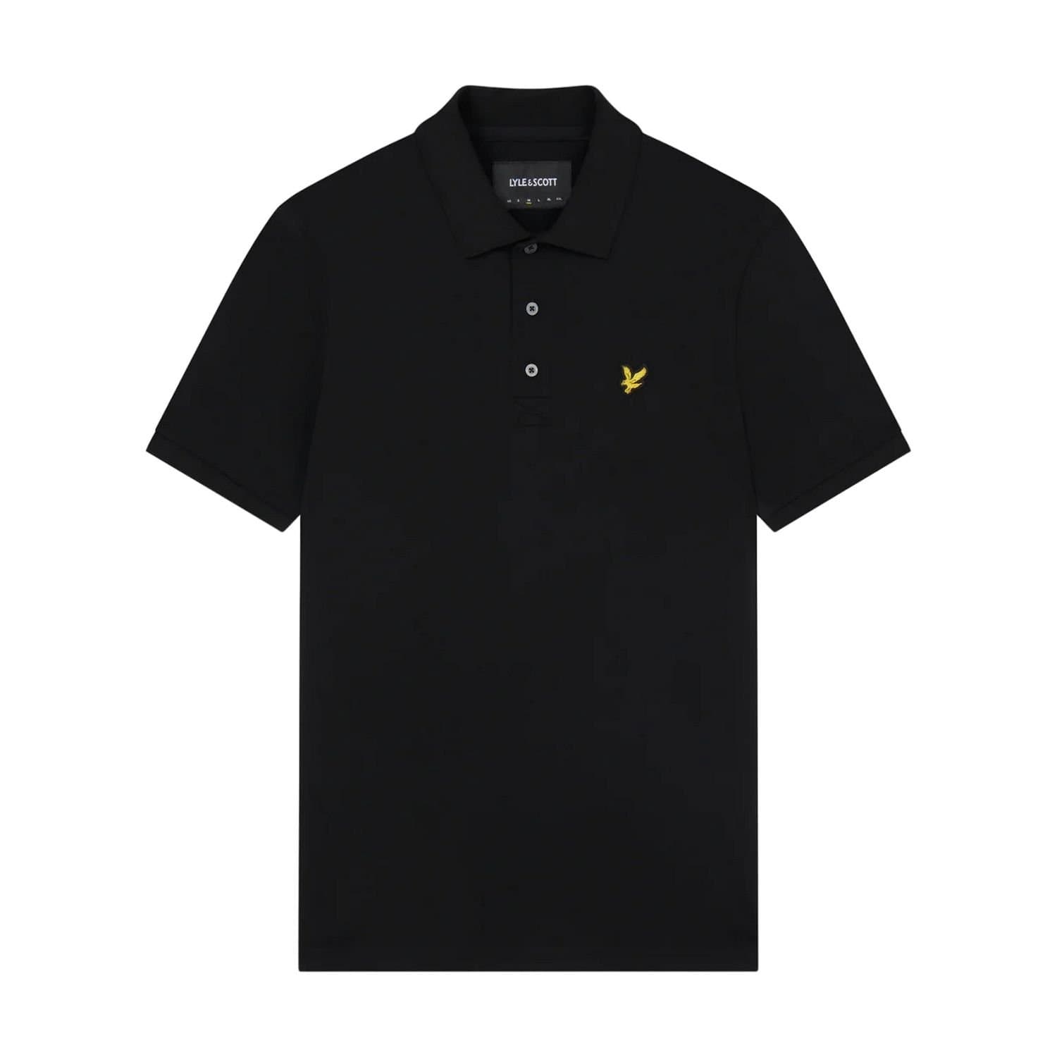 Lyle & Scott Lyle & Scott Men's Plain Polo Shirt in Black
