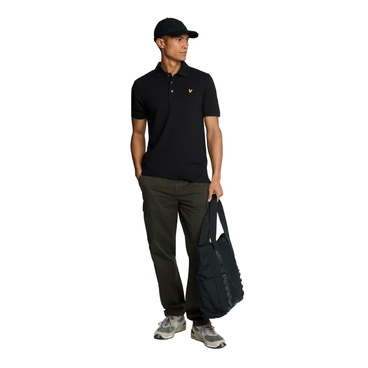 Lyle & Scott Lyle & Scott Men's Plain Polo Shirt in Black - 4