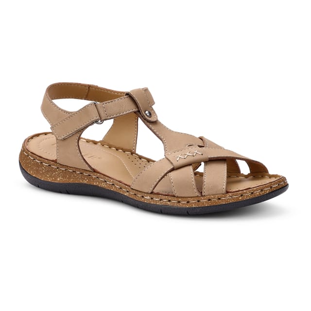 Hotter Hotter Women's Extra Wide 'Reya' Sandals in Taupe - 2