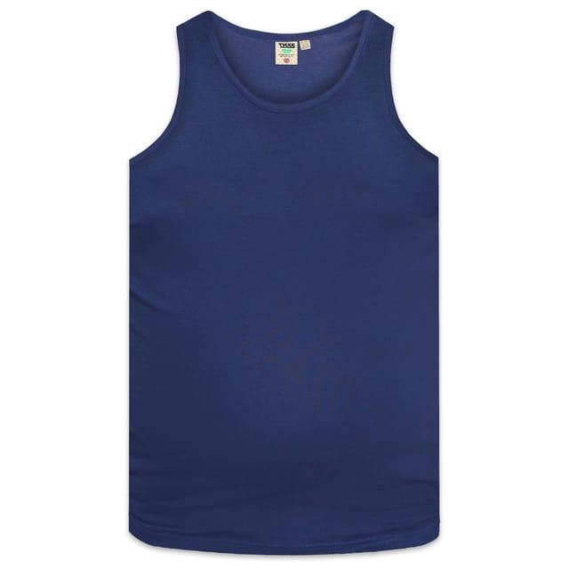 Duke Clothing Duke Clothing Men's D555 Fabio Kingsize Tank Top in Navy - 2