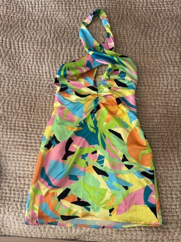 Bershka Bershka Halter Neck Dress - 1