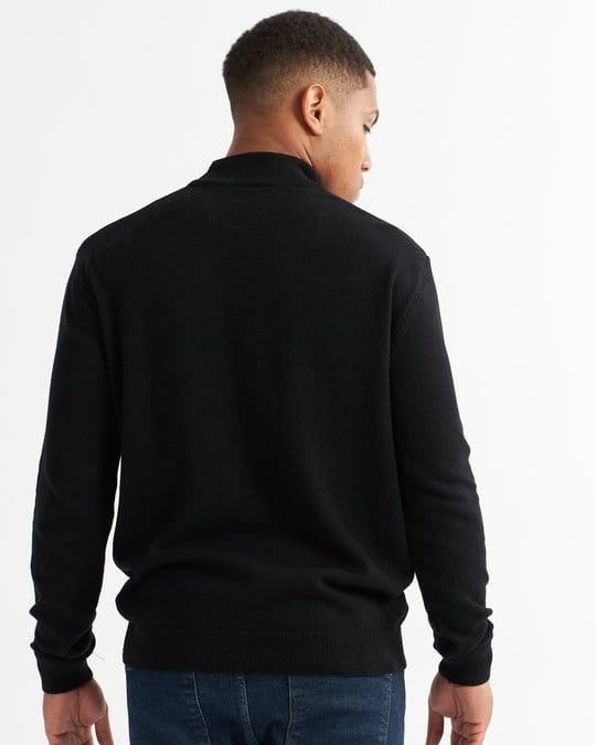 Alse Studio Alse Studio Men's Turtleneck Jumper 100% Cotton Premium Quality in Black - 3
